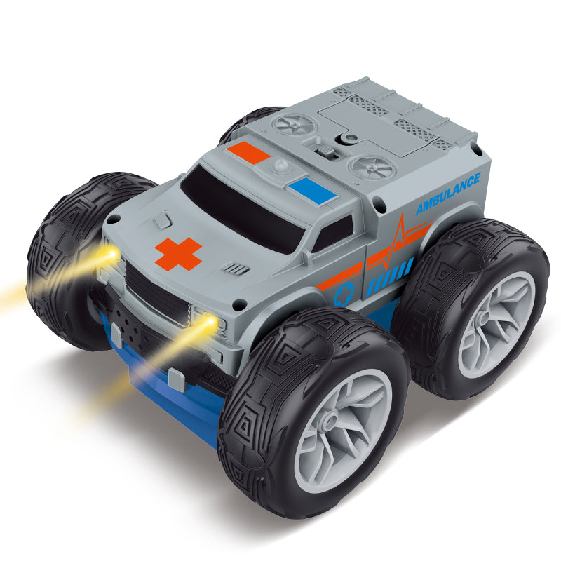 2 in 1 Police Car/Ambulance Stunt Car