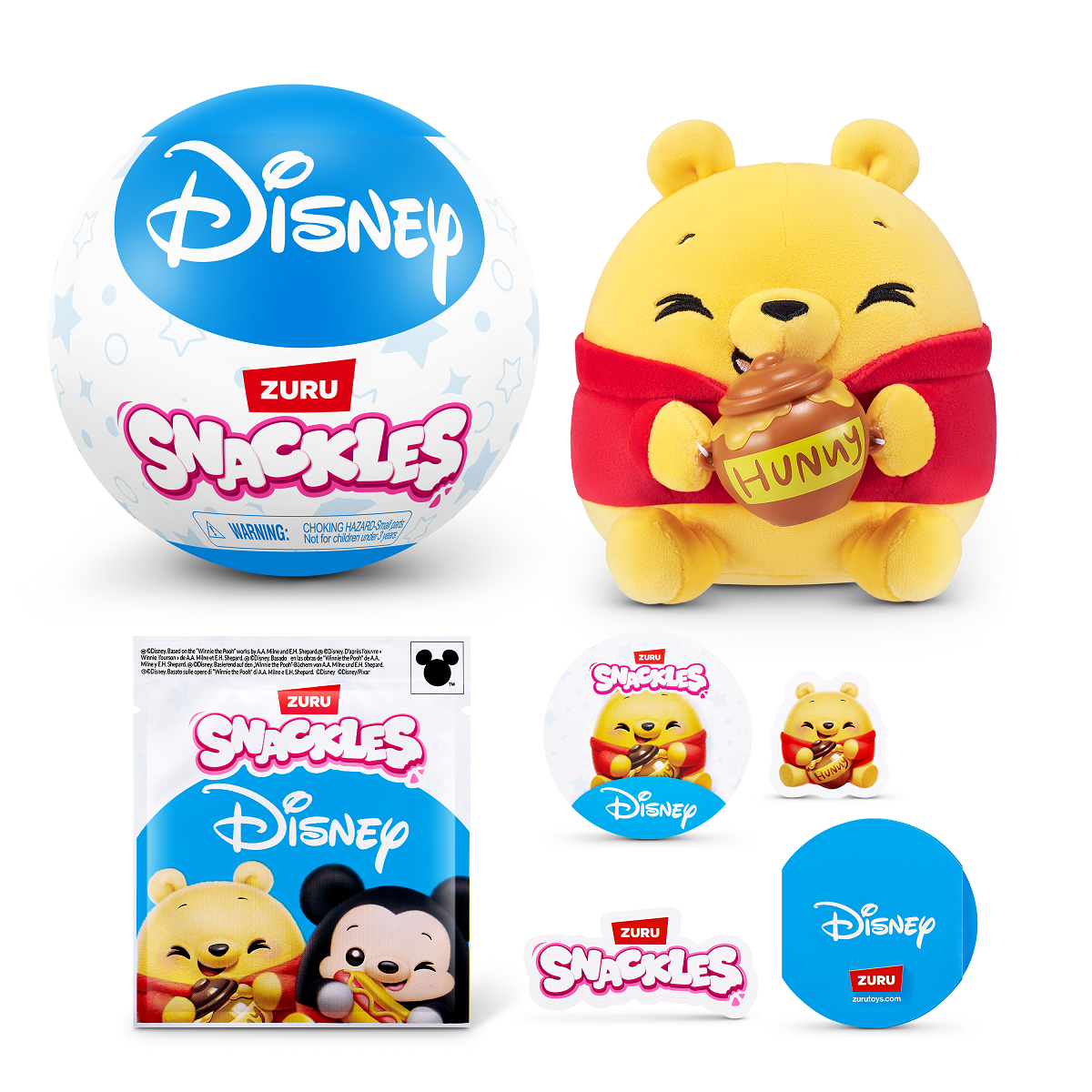 Zuru Snackles Licensed Character Disney Small Sized 5.5 inch Plush (Mystery-Surprise)