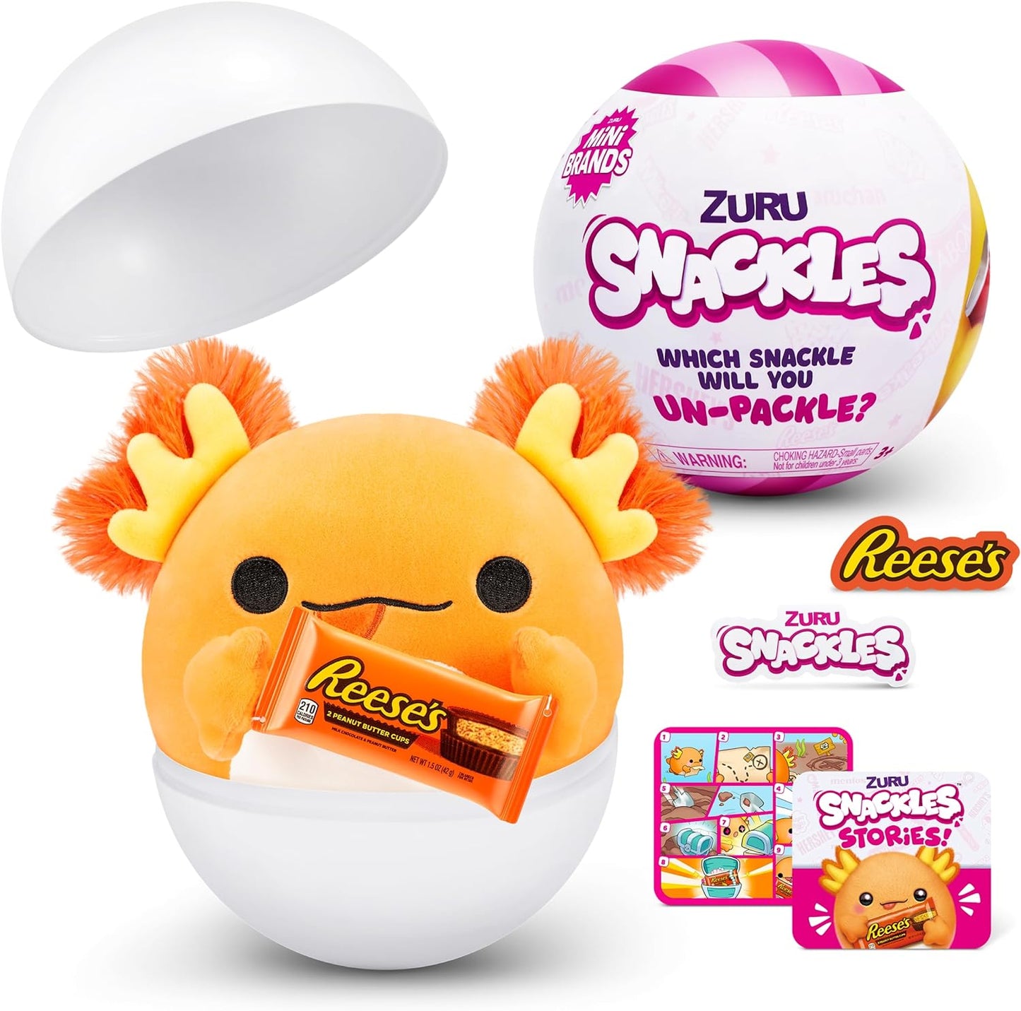 Zuru Snackles Small Sized 5.5 inch Plush (Mystery-Surprise)