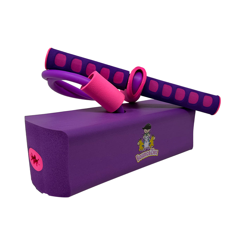 BounceZiez Hop & Squeak Pogo Hopper - Purple/Pink