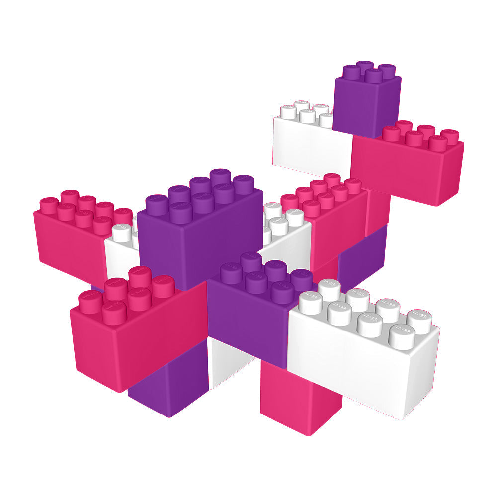 Jumbo Building Blocks - 25 Pc Set - Multiple Color Options