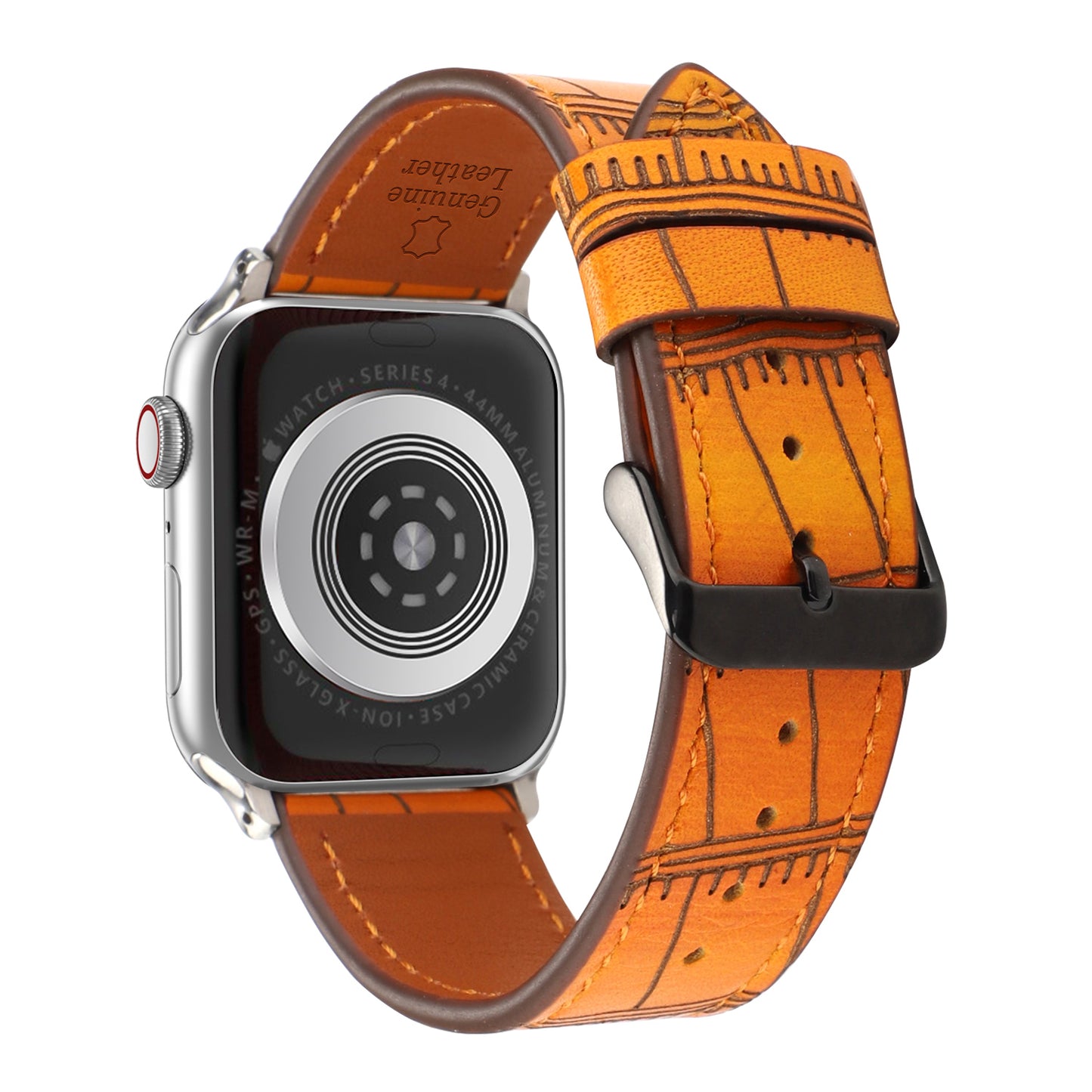 Waloo Bamboo Textured Leather Band For Apple Watch