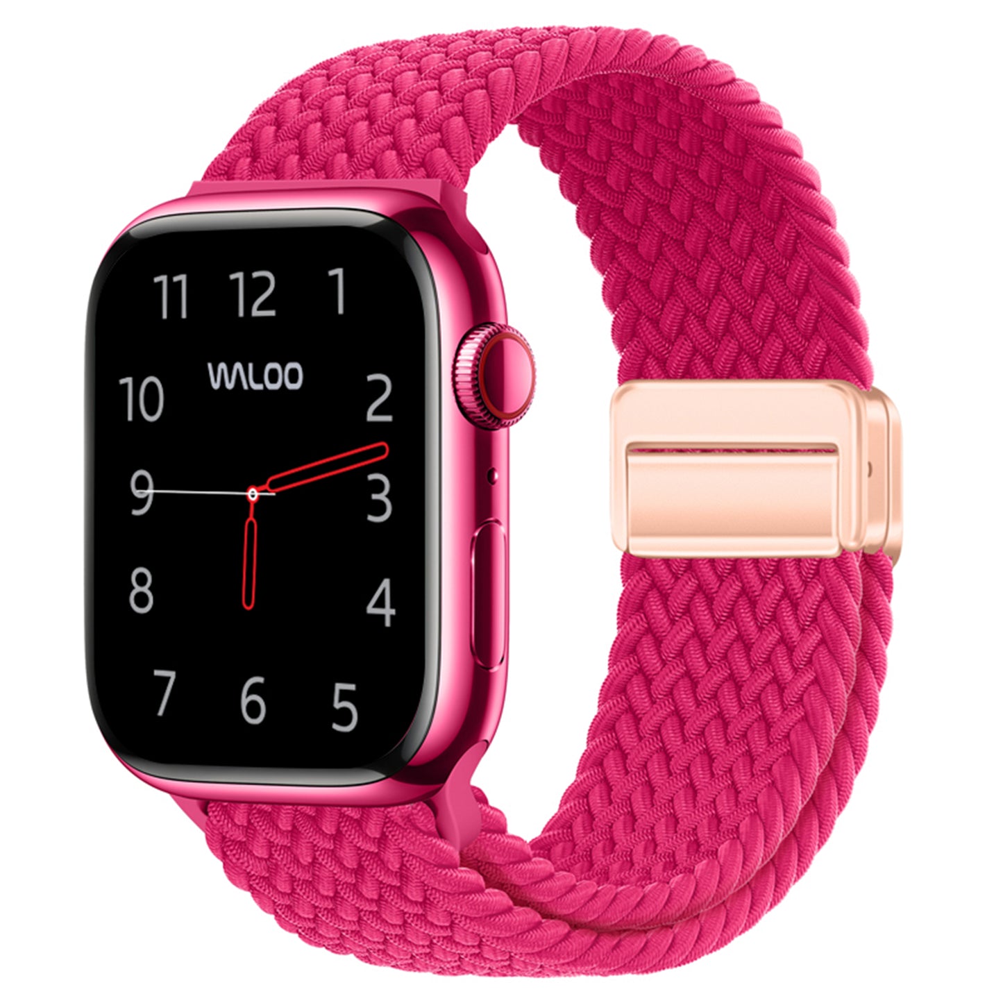 Waloo Braided Nylon Magnetic Loop Band For Apple Watch