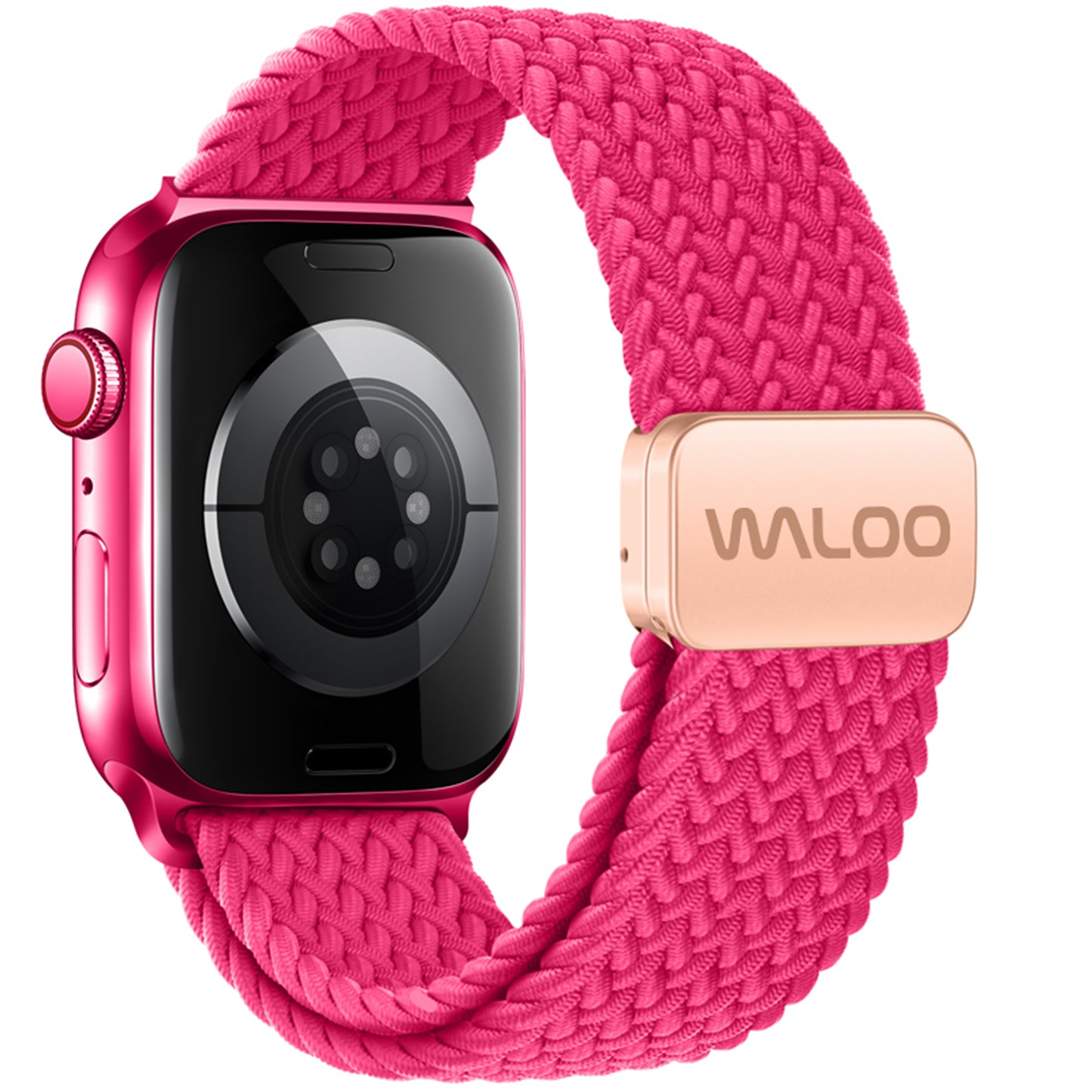 Waloo Braided Nylon Magnetic Loop Band For Apple Watch