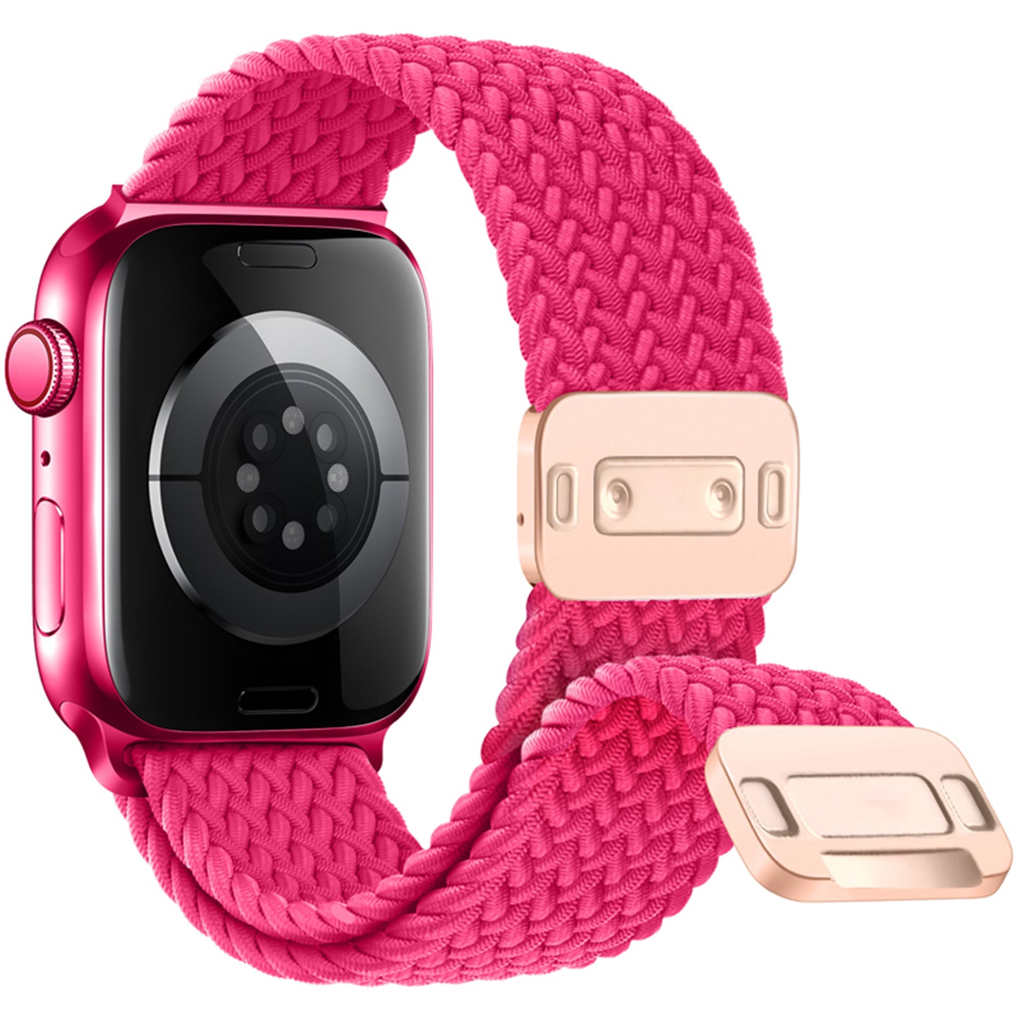 Waloo Braided Nylon Magnetic Loop Band For Apple Watch