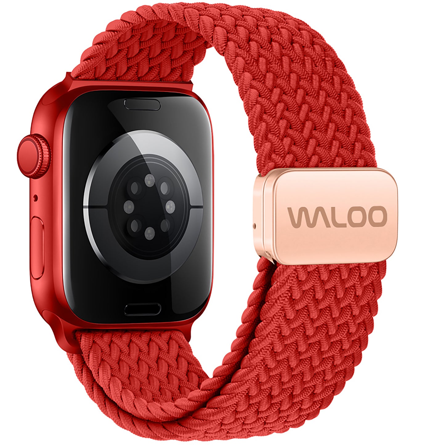 Waloo Braided Nylon Magnetic Loop Band For Apple Watch