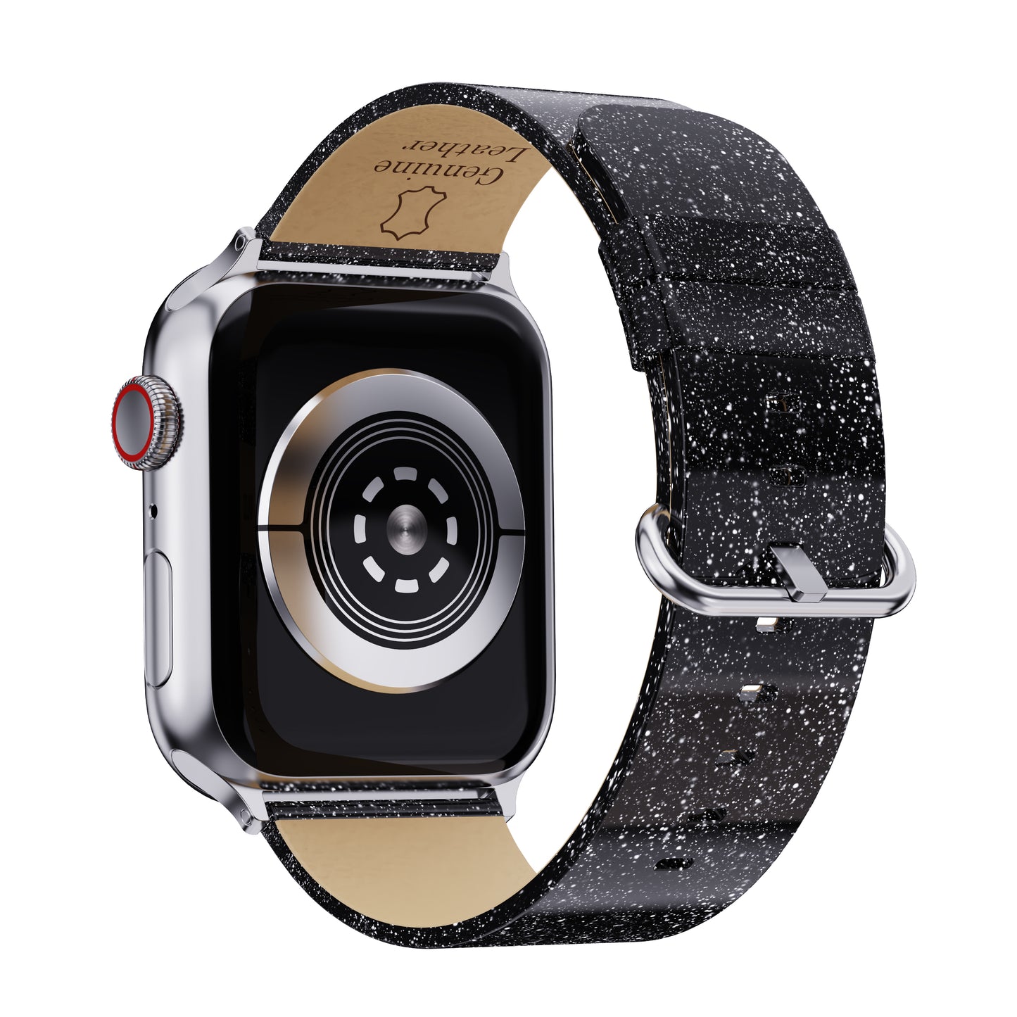 Waloo Shiny Brilliance Leather Band For Apple Watch