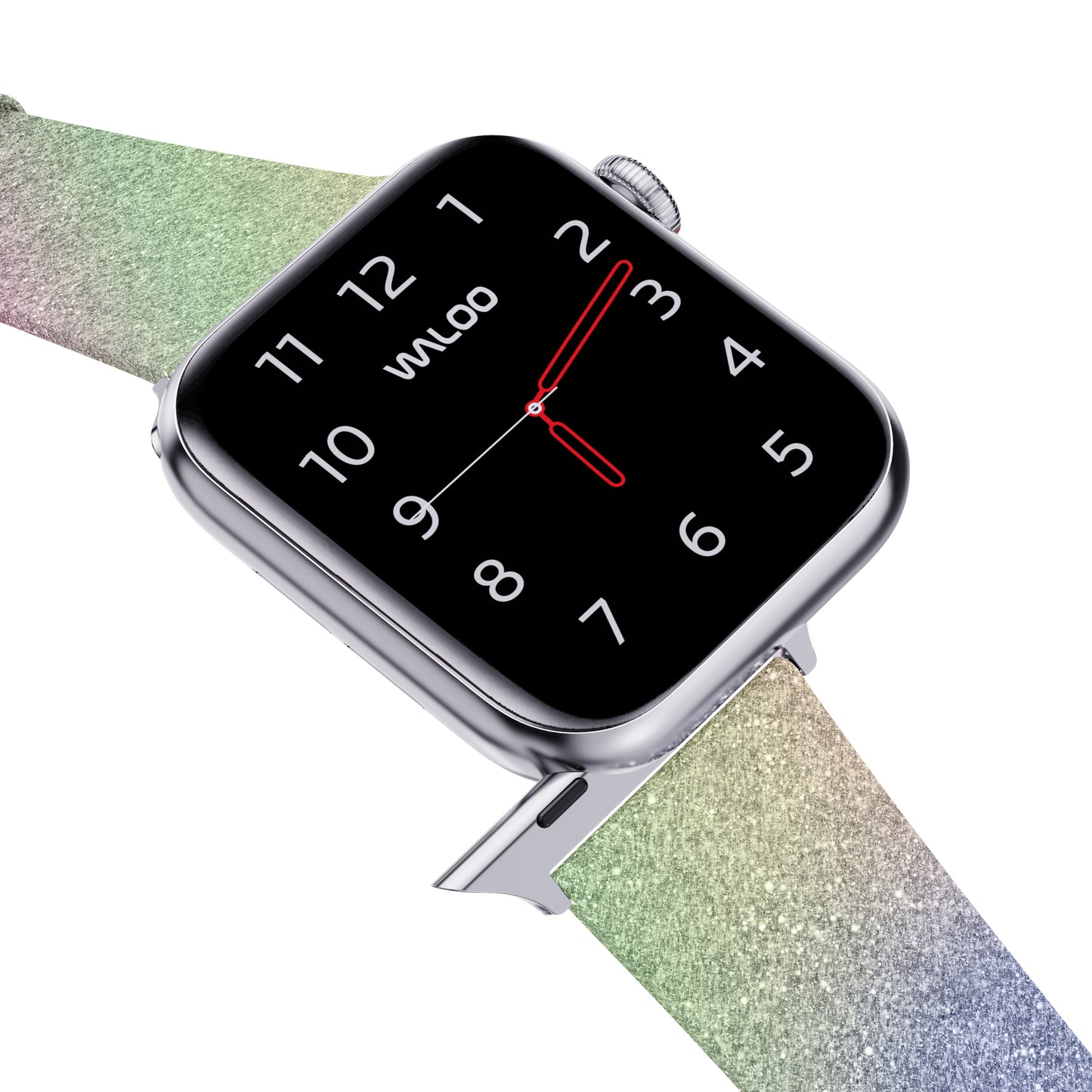 Waloo Shiny Brilliance Leather Band For Apple Watch