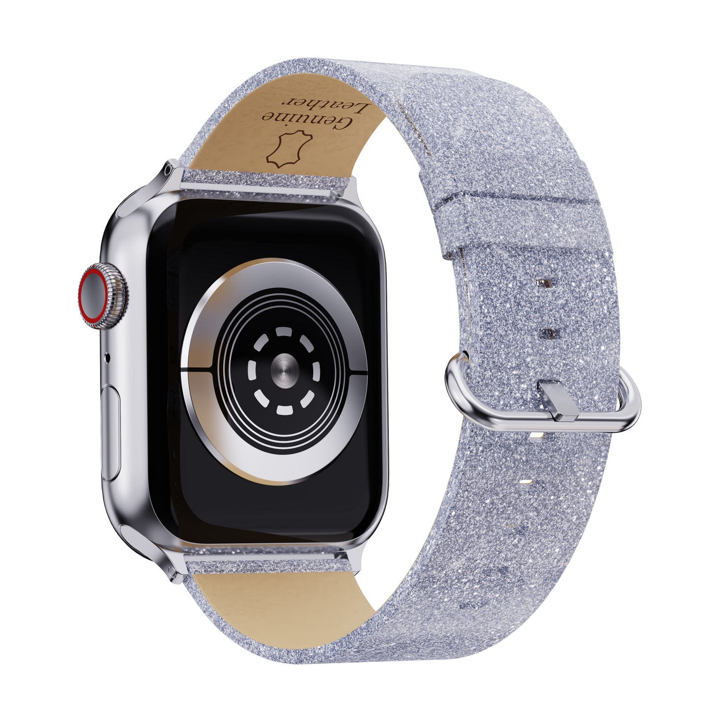 Waloo Shiny Brilliance Leather Band For Apple Watch