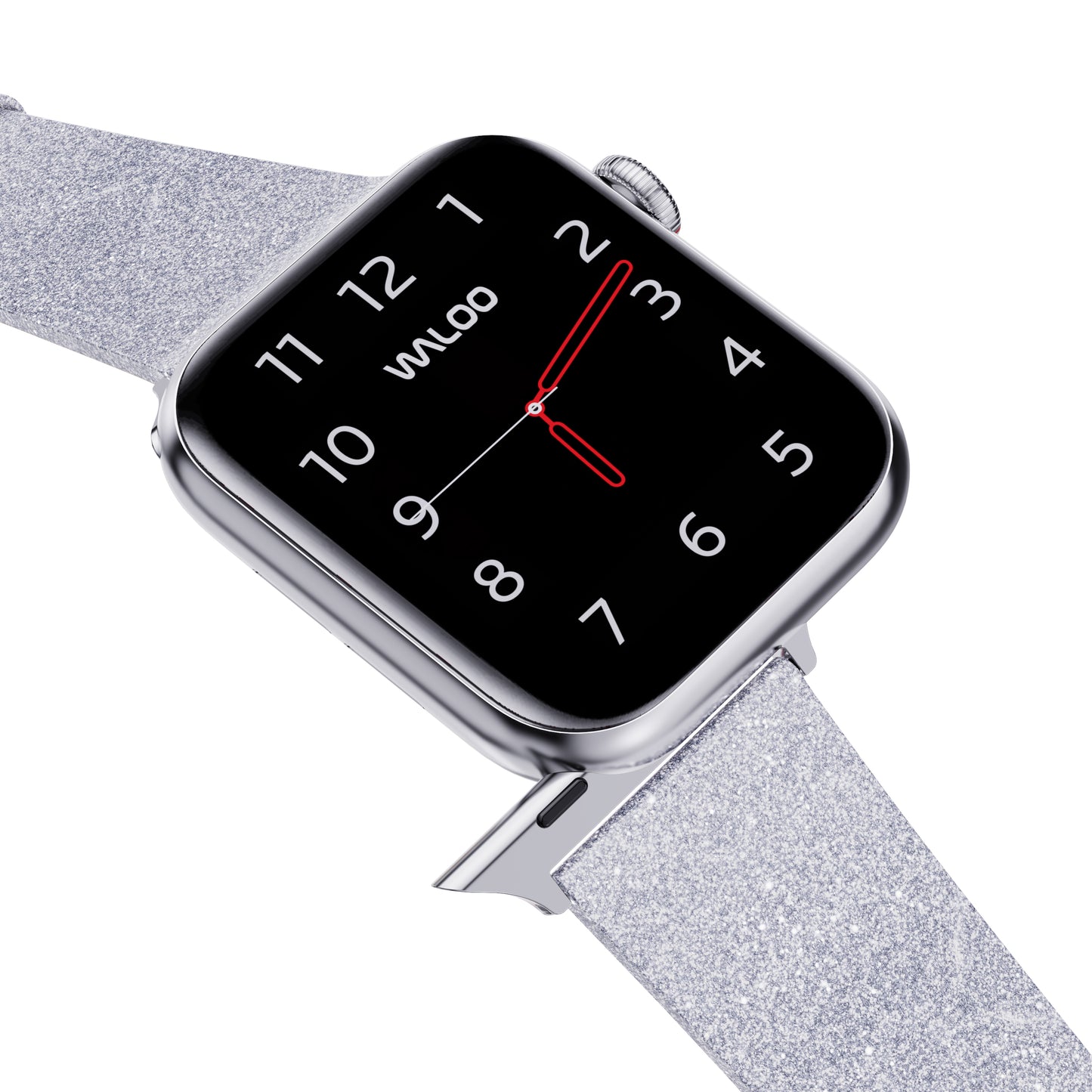 Waloo Shiny Brilliance Leather Band For Apple Watch