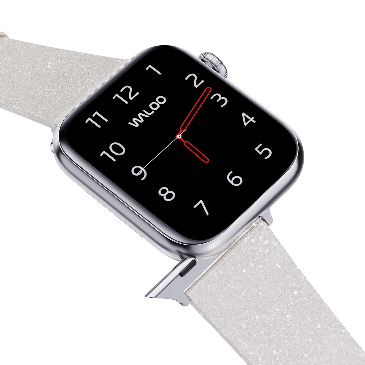 Waloo Shiny Brilliance Leather Band For Apple Watch
