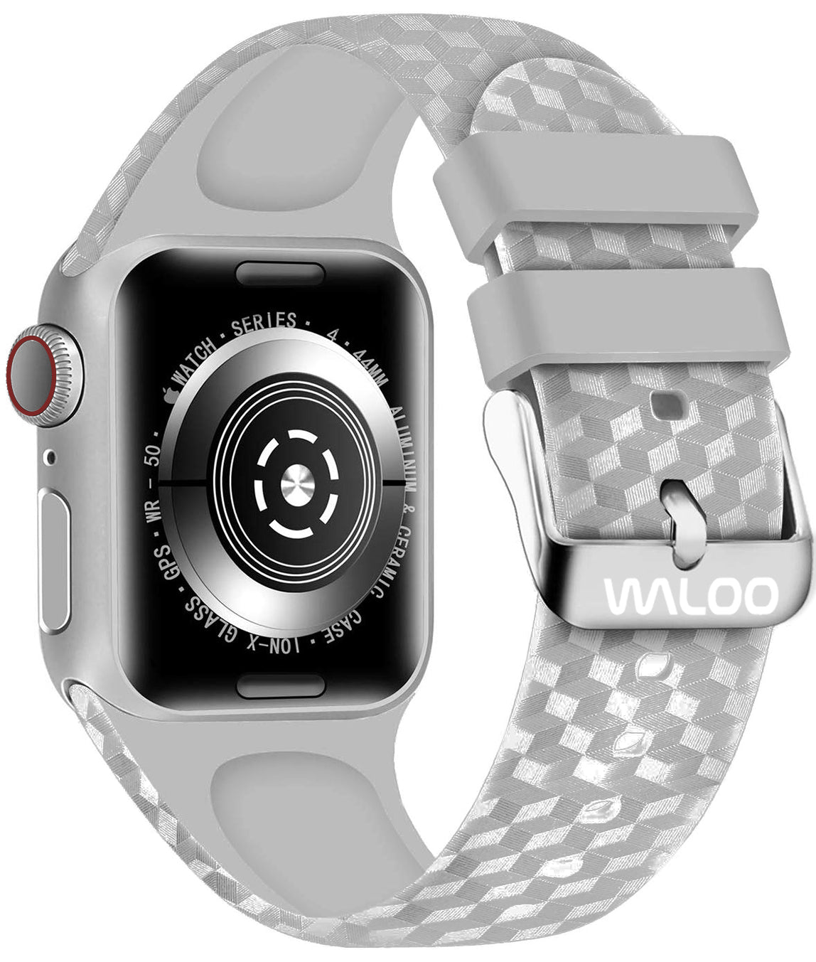 Waloo Carbon Fiber Silicone Band For Apple Watch