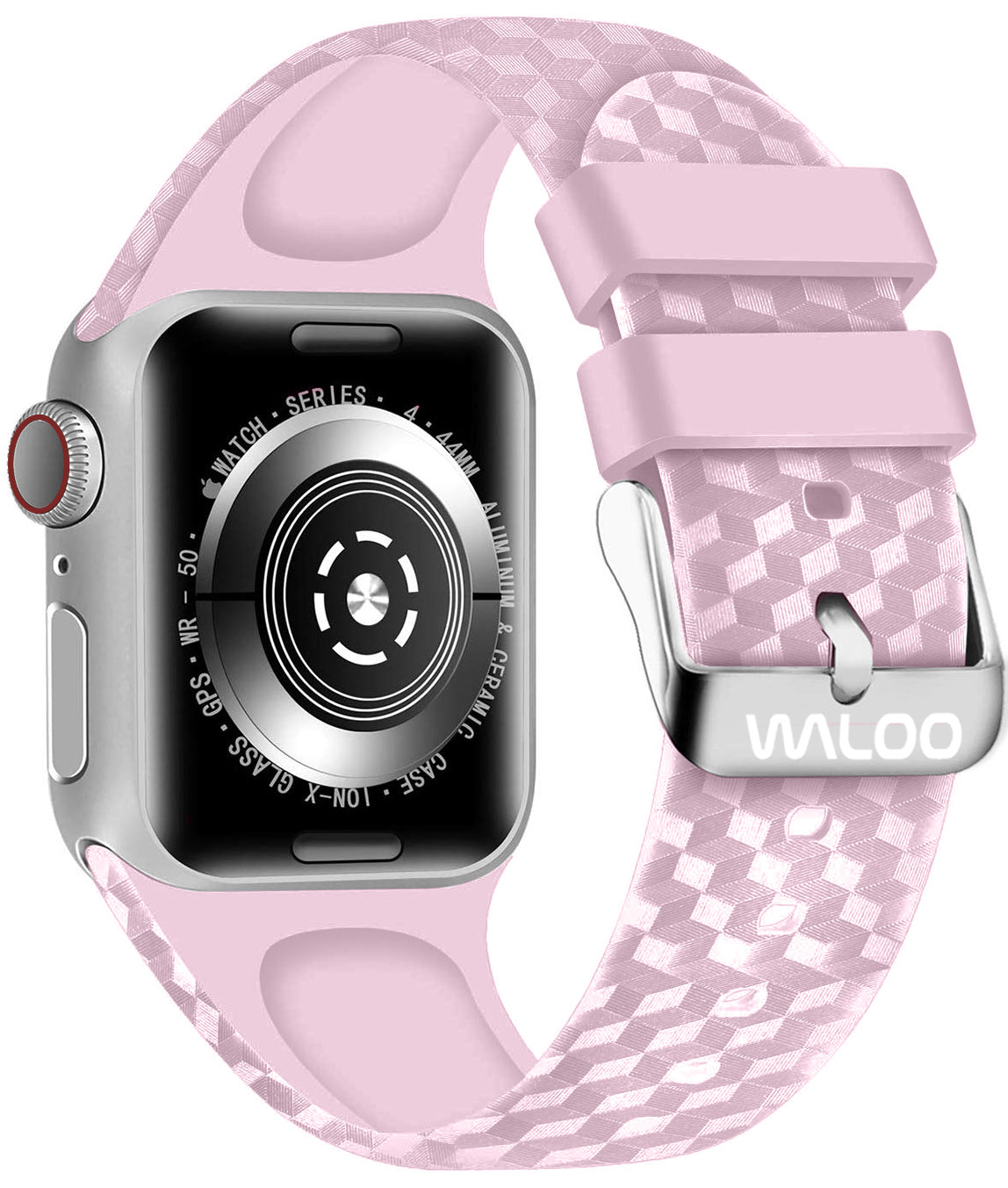 Waloo Carbon Fiber Silicone Band For Apple Watch