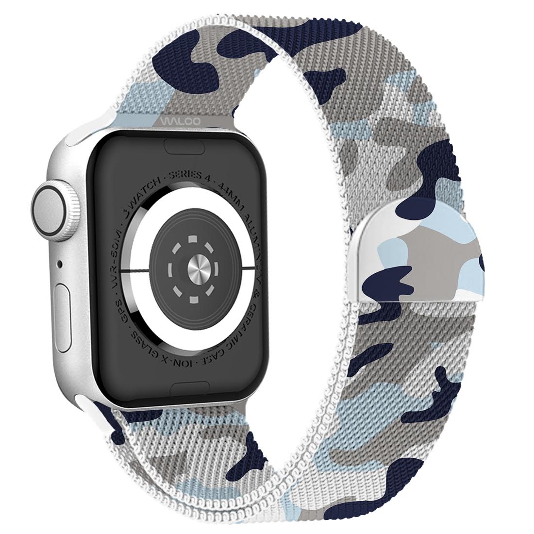 Waloo Camo Printed Magnetic Mesh Band For Apple Watch