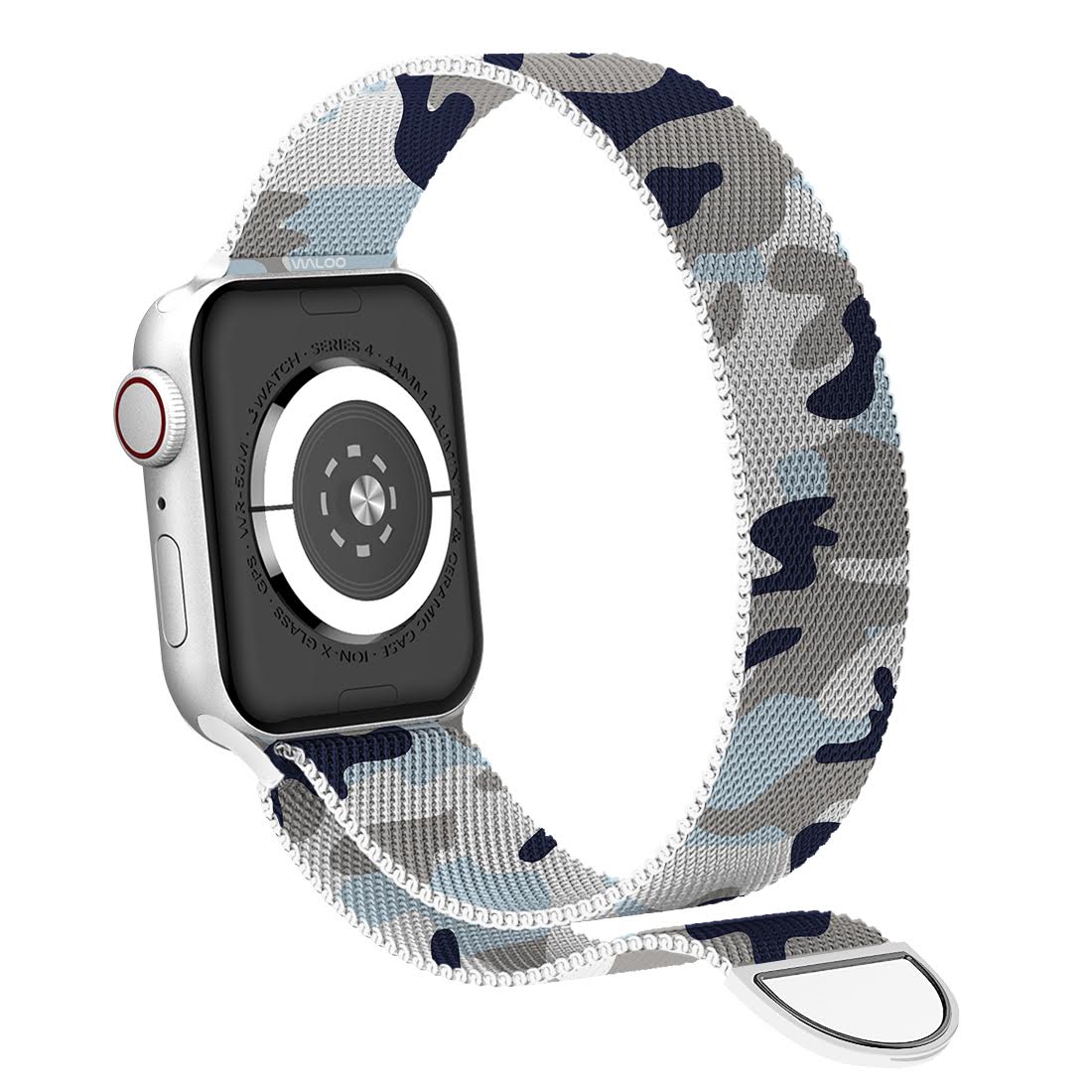 Waloo Camo Printed Magnetic Mesh Band For Apple Watch