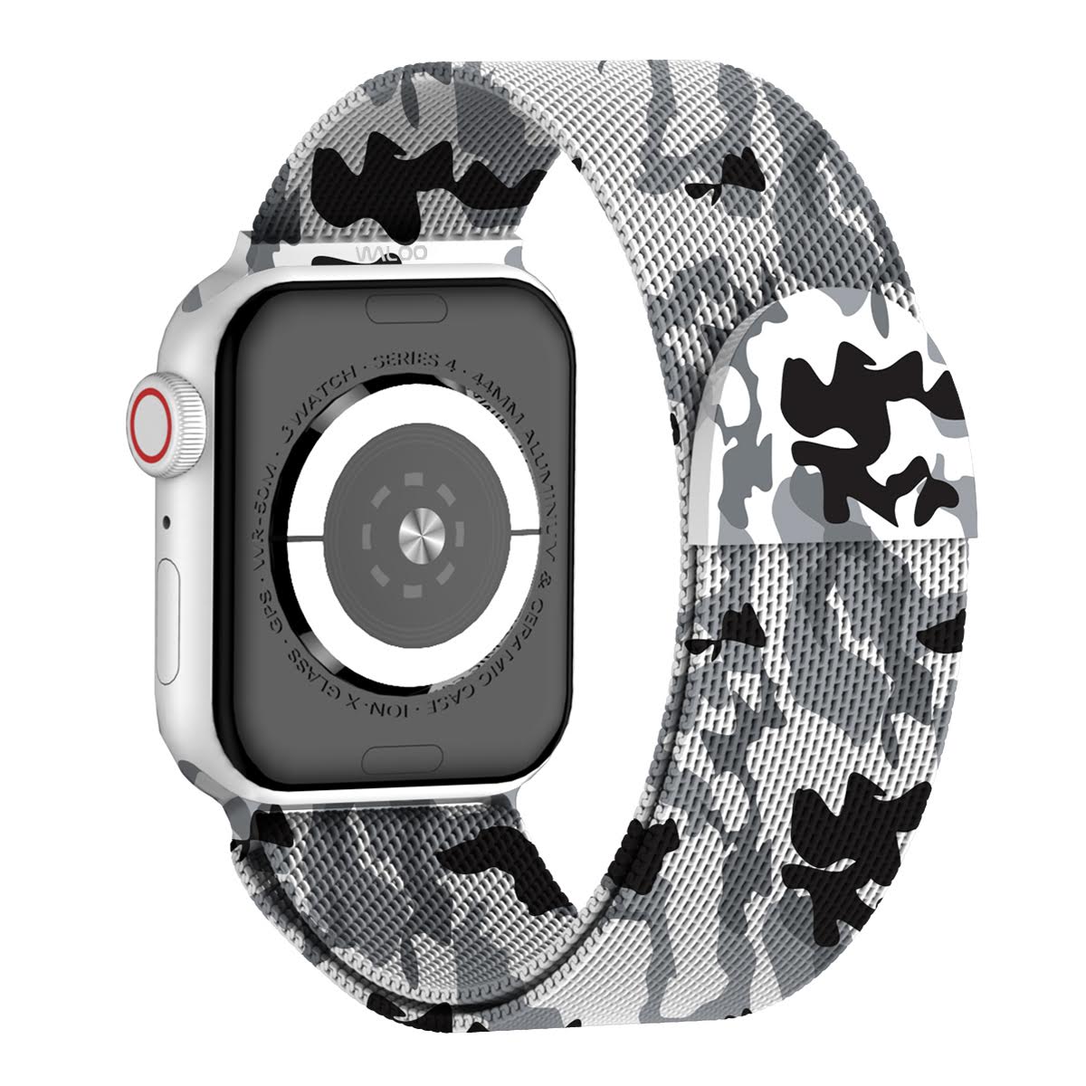 Waloo Camo Printed Magnetic Mesh Band For Apple Watch