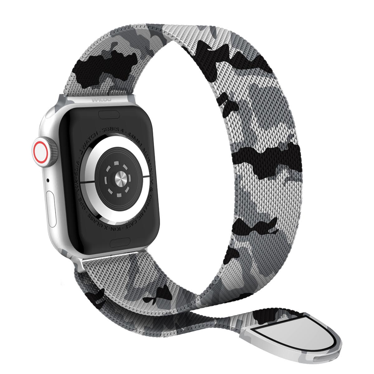 Waloo Camo Printed Magnetic Mesh Band For Apple Watch