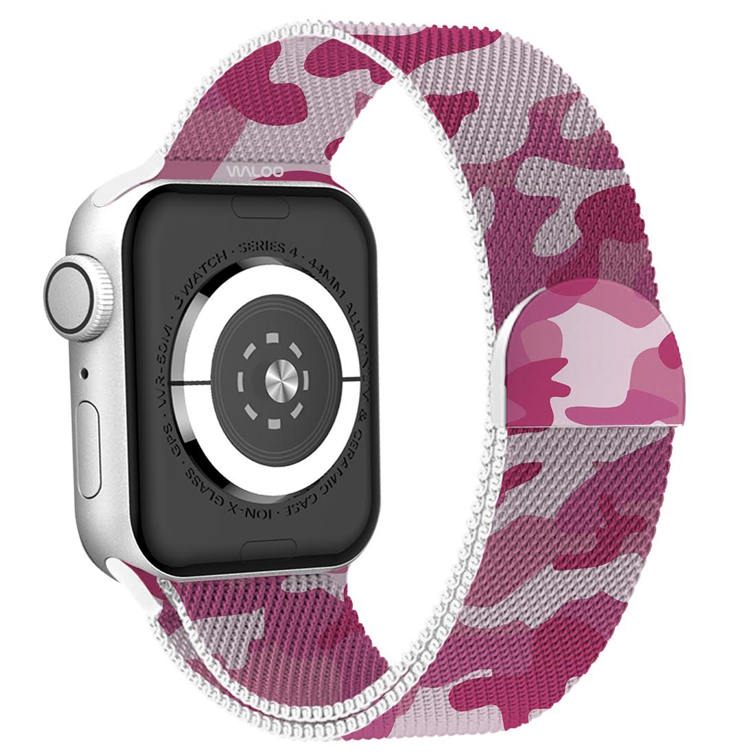 Waloo Camo Printed Magnetic Mesh Band For Apple Watch