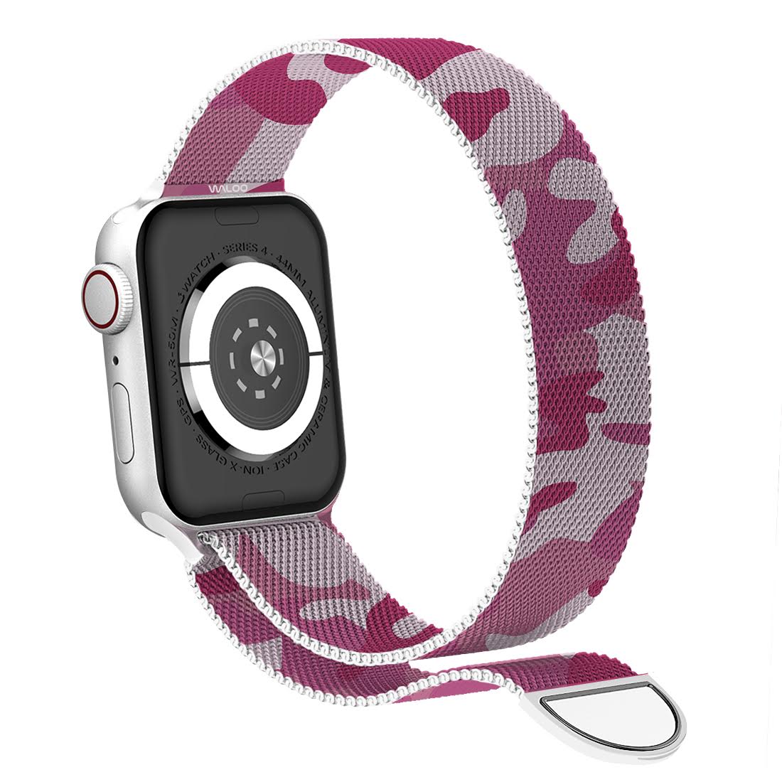 Waloo Camo Printed Magnetic Mesh Band For Apple Watch