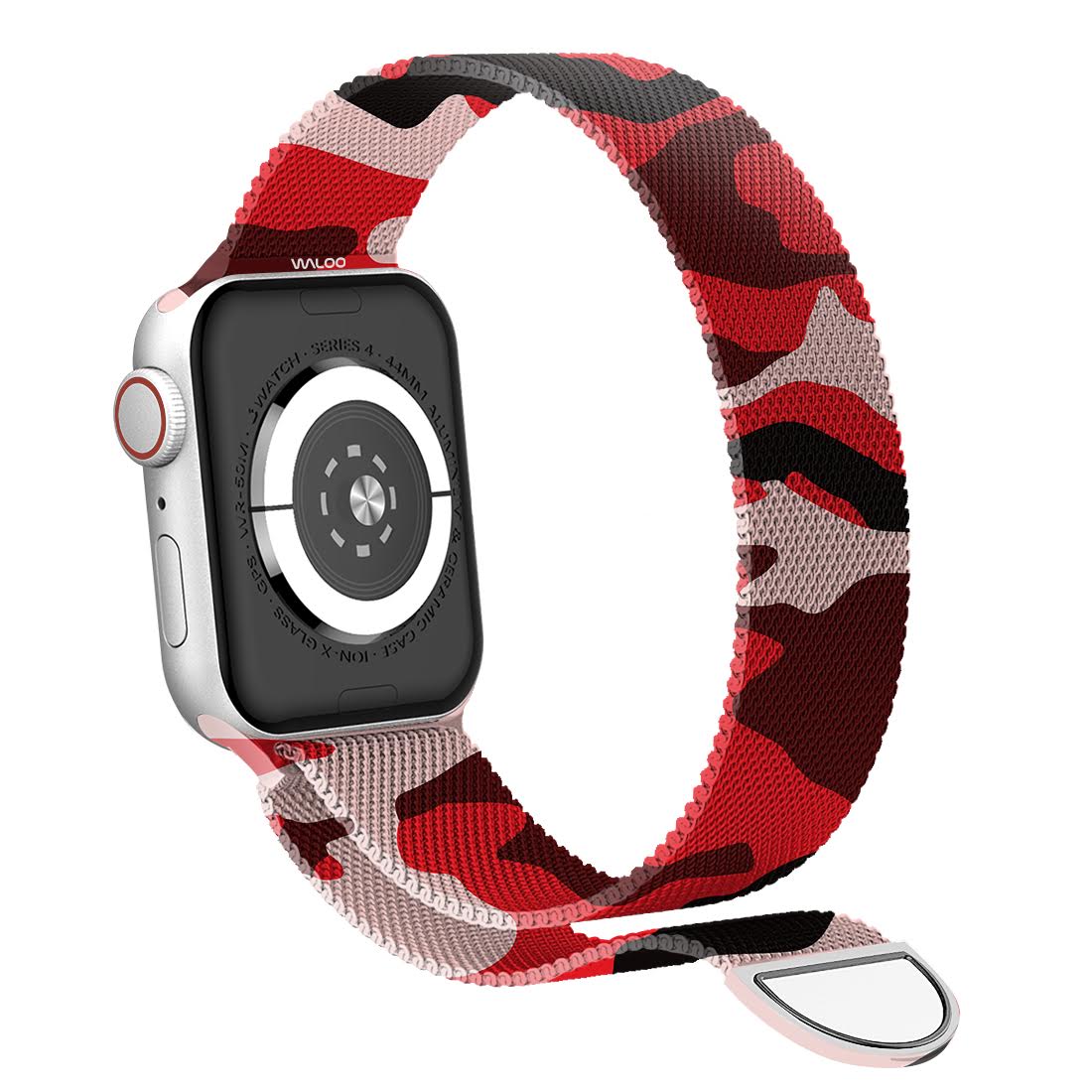 Waloo Camo Printed Magnetic Mesh Band For Apple Watch