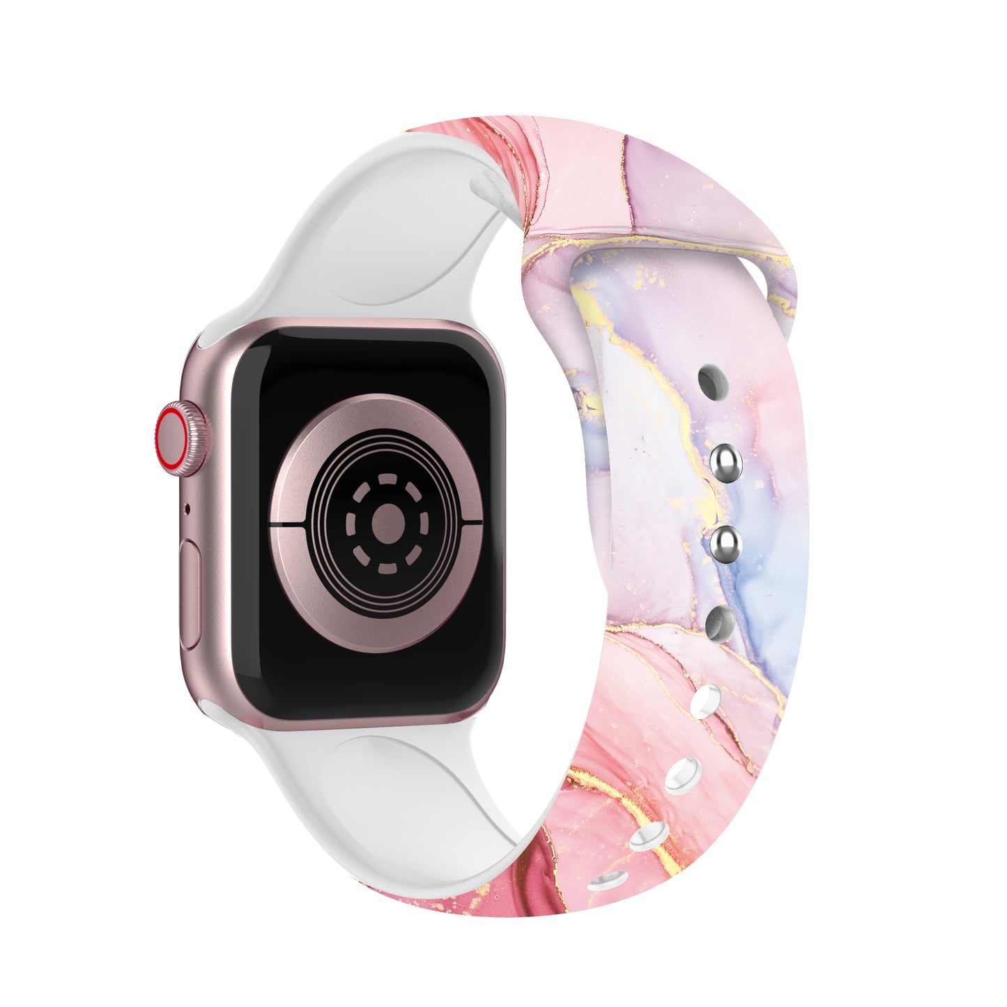 Waloo Marble Silicone Sport Band For Apple Watch