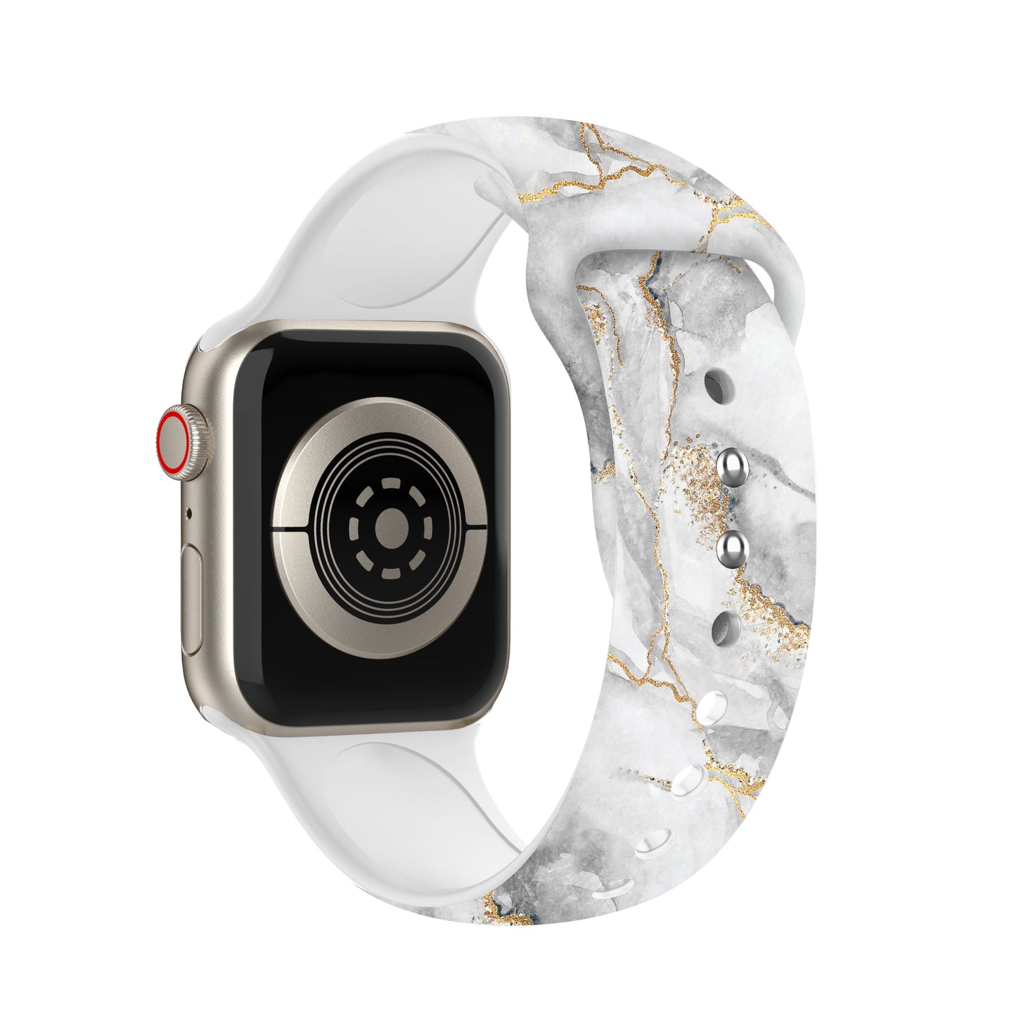 Waloo Marble Silicone Sport Band For Apple Watch