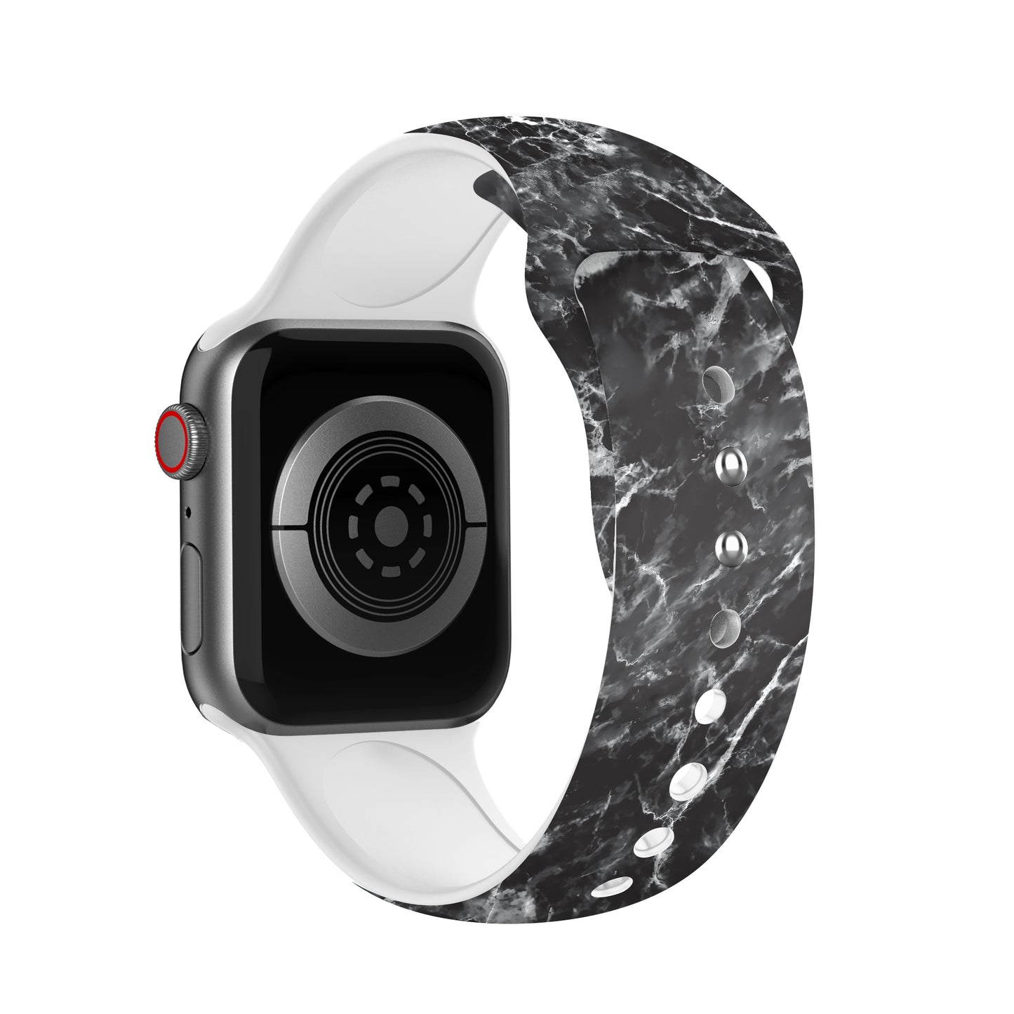 Waloo Marble Silicone Sport Band For Apple Watch