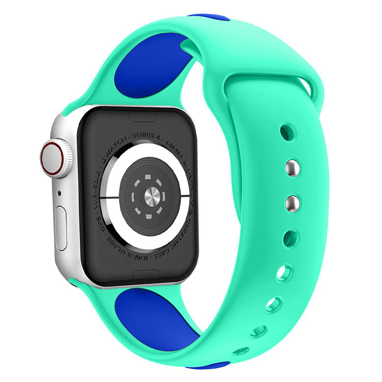 Waloo Two Tone Silicone Sport Band For Apple Watch