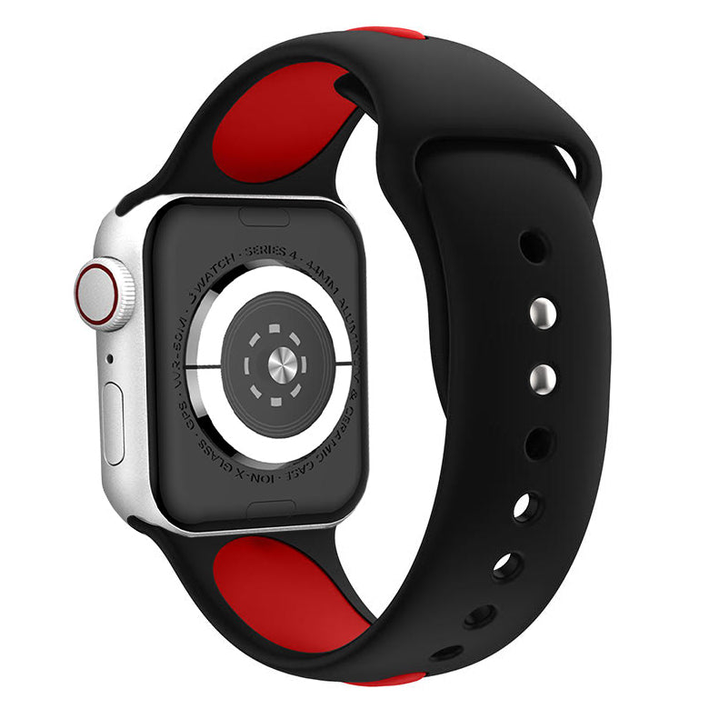 Waloo Two Tone Silicone Sport Band For Apple Watch