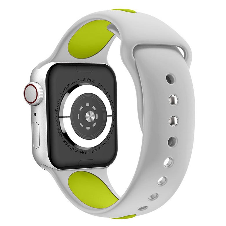 Waloo Two Tone Silicone Sport Band For Apple Watch