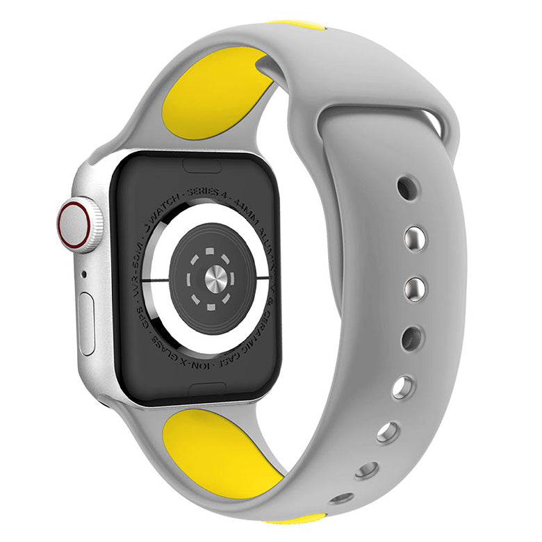 Waloo Two Tone Silicone Sport Band For Apple Watch