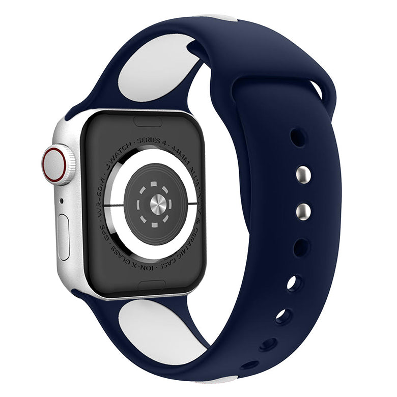 Waloo Two Tone Silicone Sport Band For Apple Watch