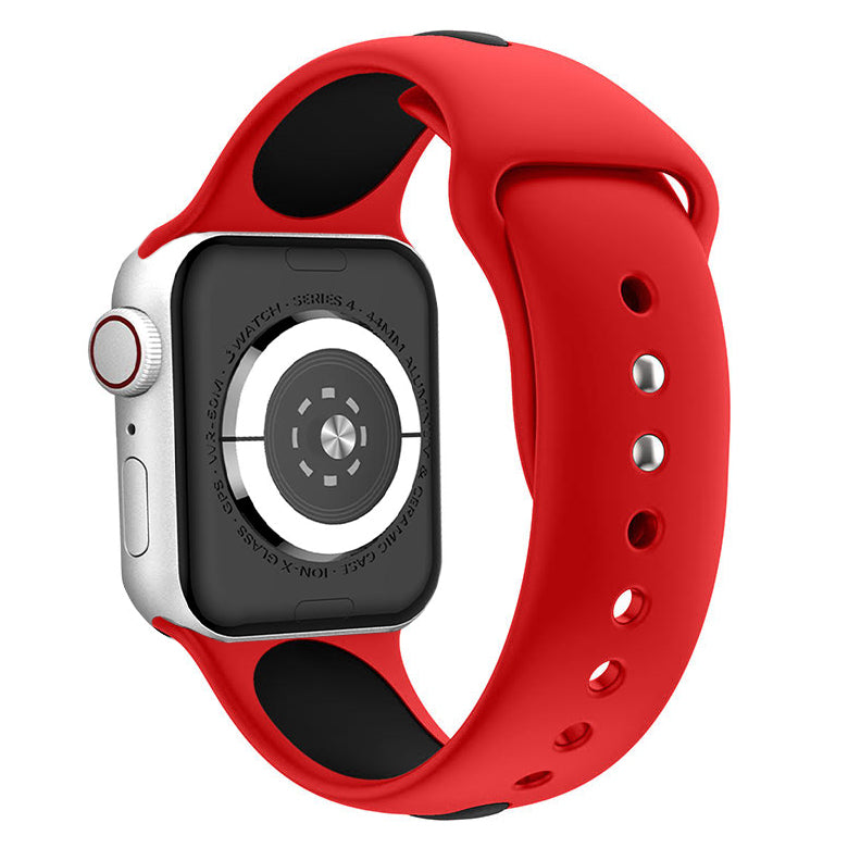 Waloo Two Tone Silicone Sport Band For Apple Watch