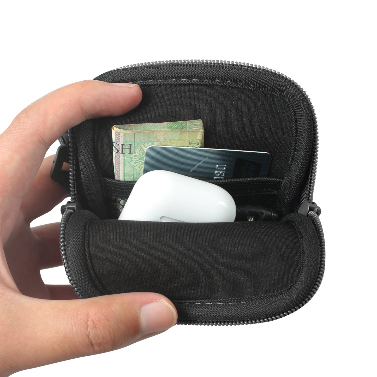 Tumbler Bottle Pouch W/ Zipper & Built in Pocket