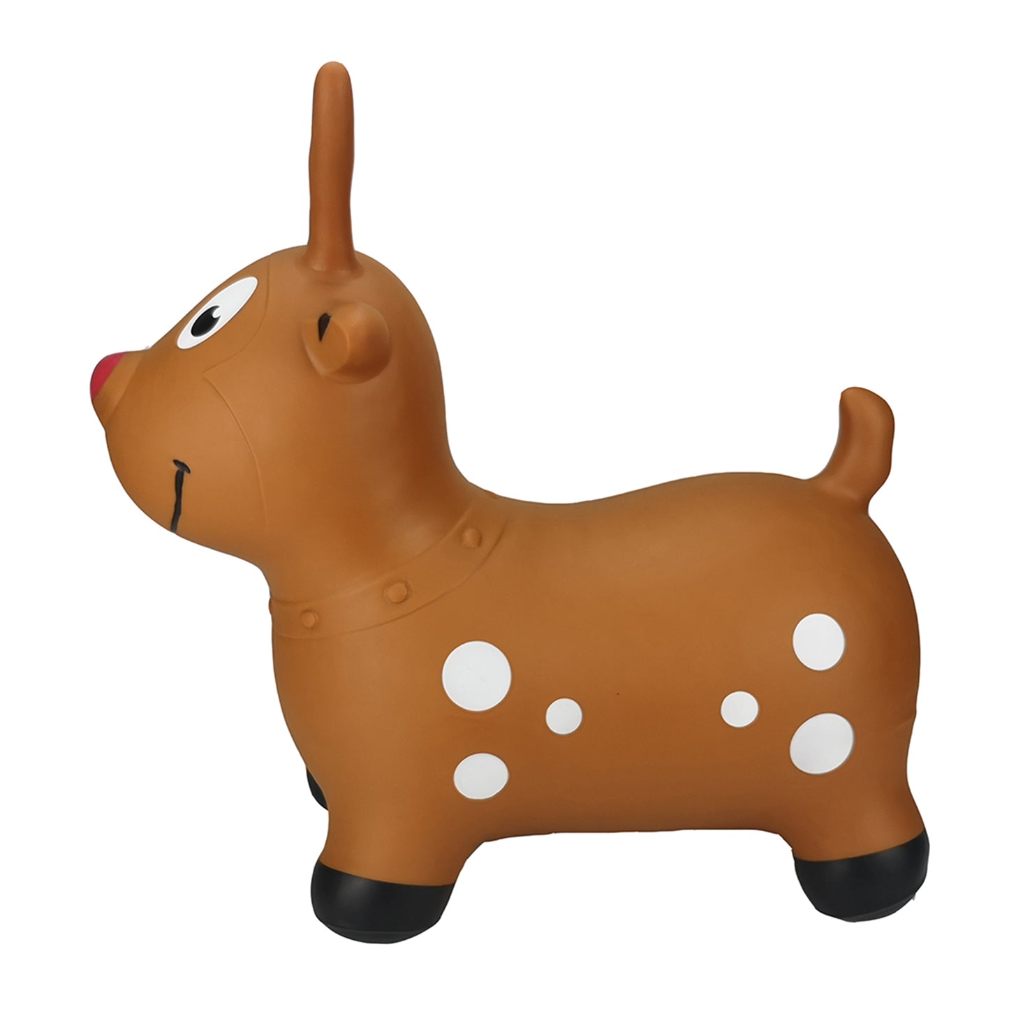 BounceZiez Inflatable Bouncy Ride-On Hopper with Pump - Reindeer