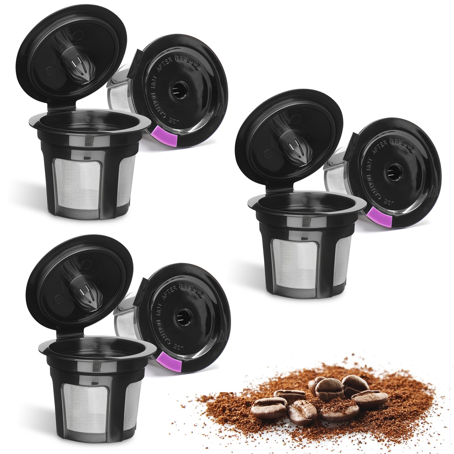 Waloo Home Reusable Single Serve Coffee Pods - Compatible with Keurig Coffee Brewers