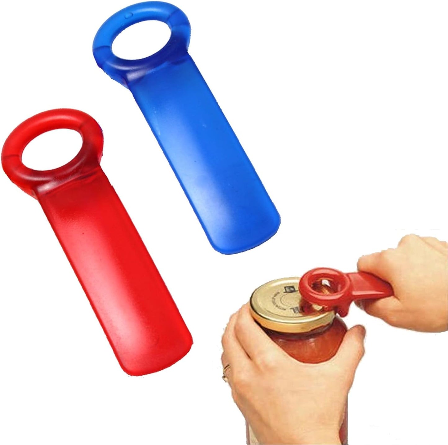 Jar Opener Great for Seniors with Arthritis, Plastic Jar Lid Opener for Weak Hands 2 Pack