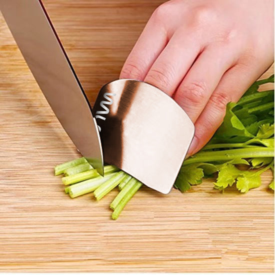 Stainless Steel Finger Protector for Cutting, Chopping, and Dicing