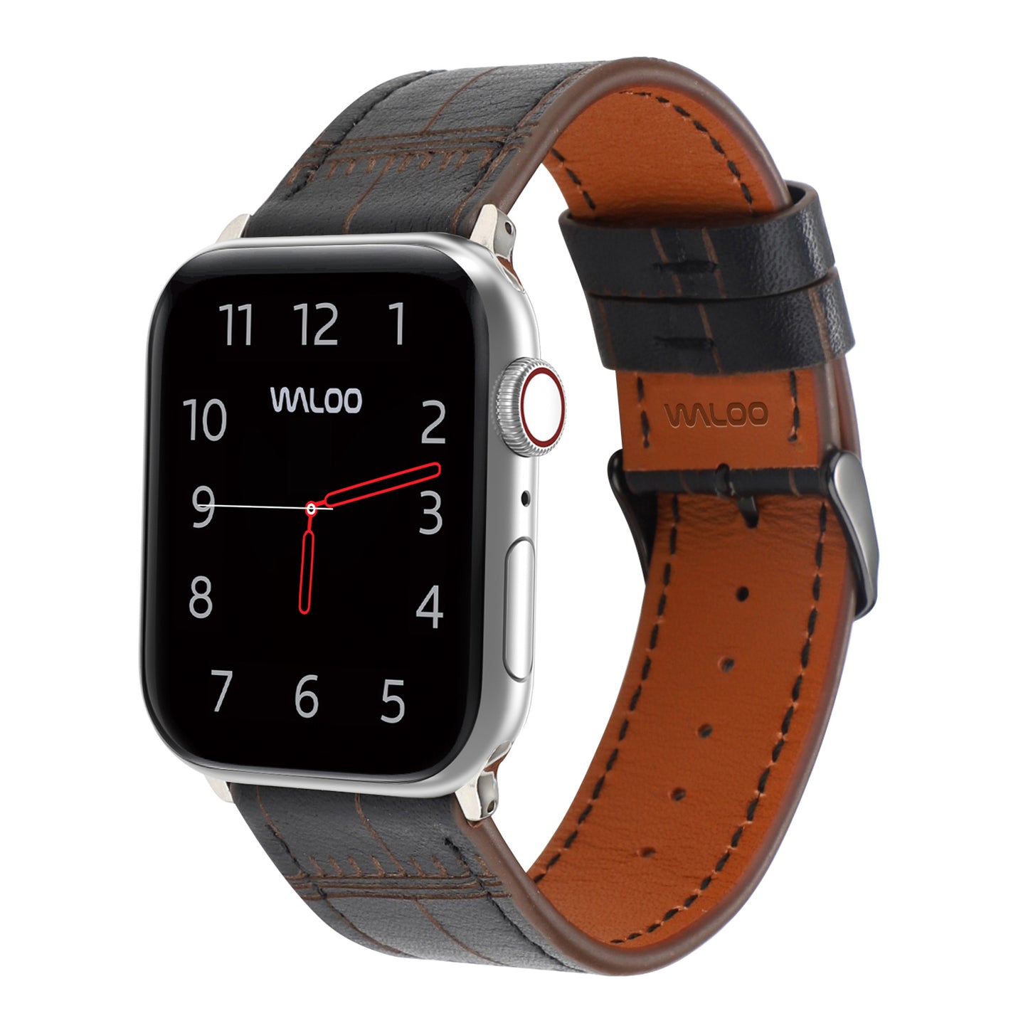 Waloo Bamboo Textured Leather Band For Apple Watch