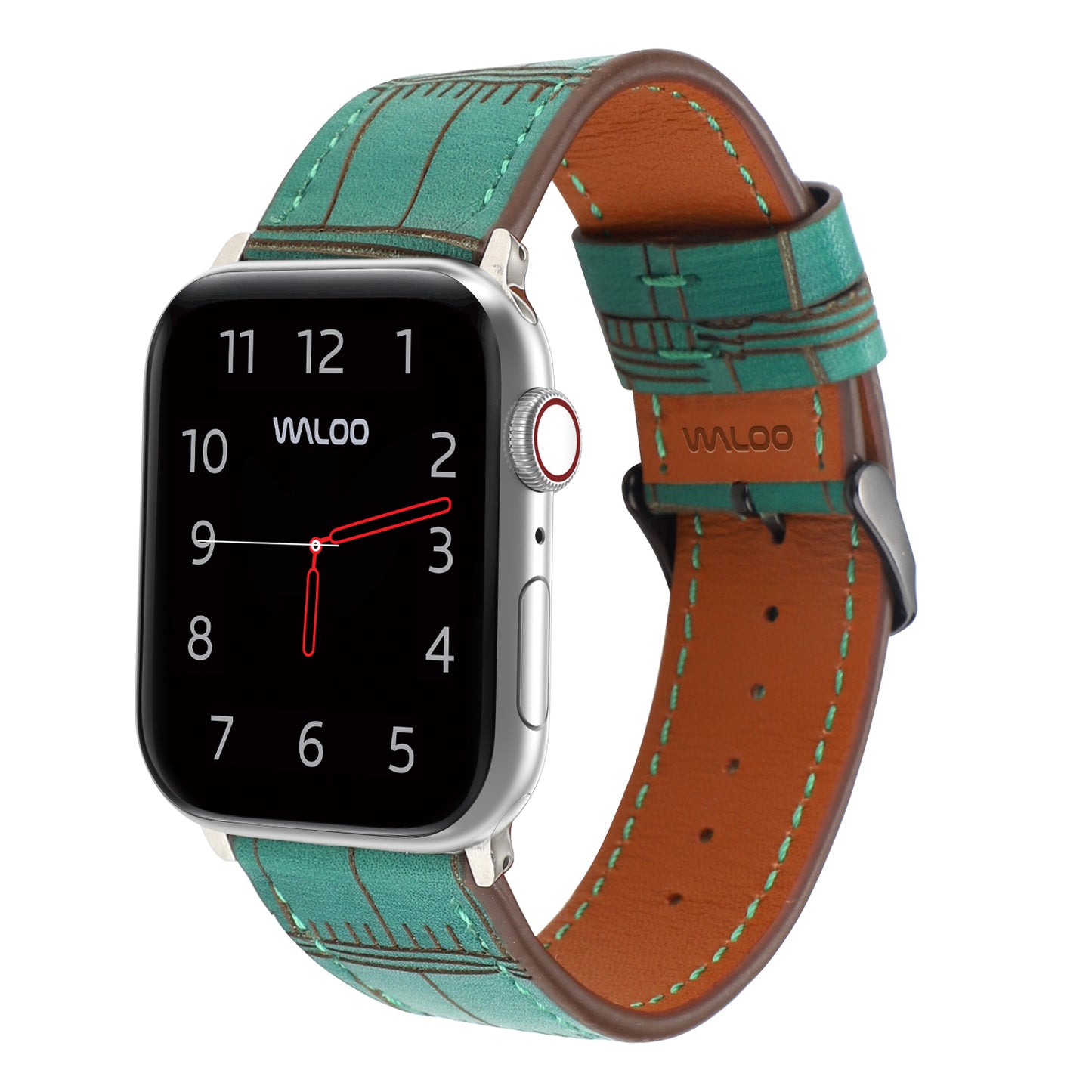 Waloo Bamboo Textured Leather Band For Apple Watch