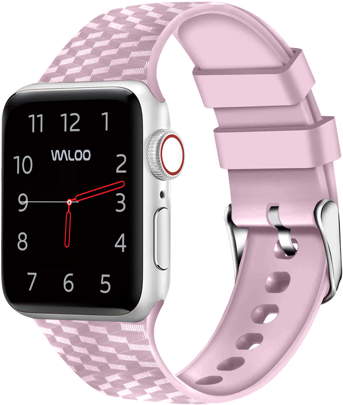 Waloo Carbon Fiber Silicone Band For Apple Watch