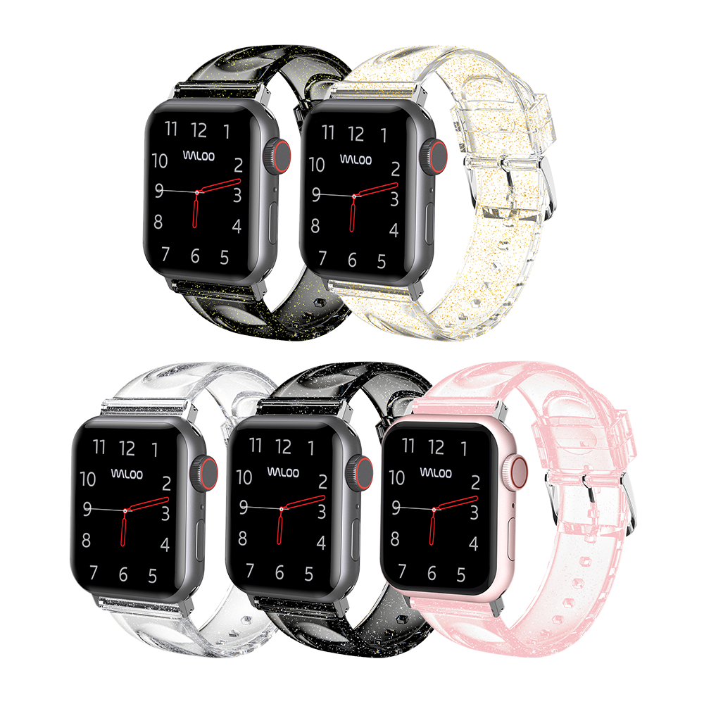 Waloo Clear Glitter Band For Apple Watch