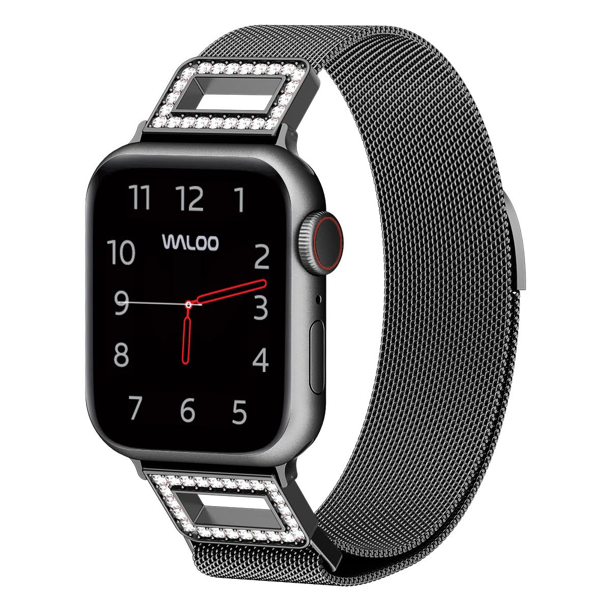 Waloo Diamond Magnetic Mesh Band For Apple Watch