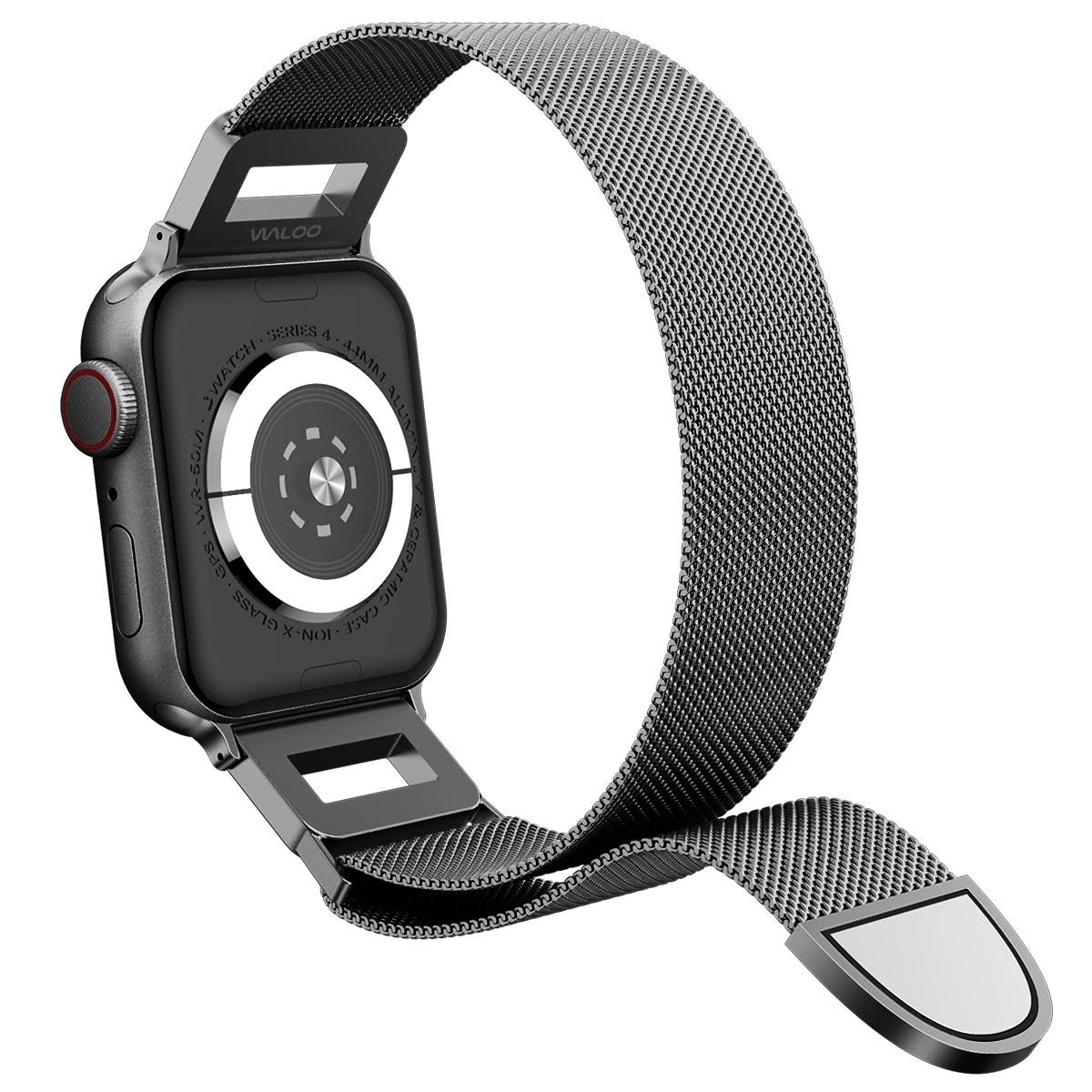 Waloo Diamond Magnetic Mesh Band For Apple Watch