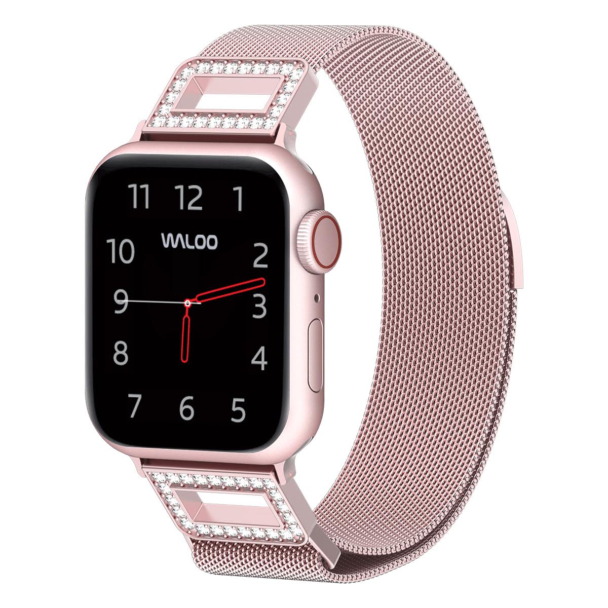 Waloo Diamond Magnetic Mesh Band For Apple Watch