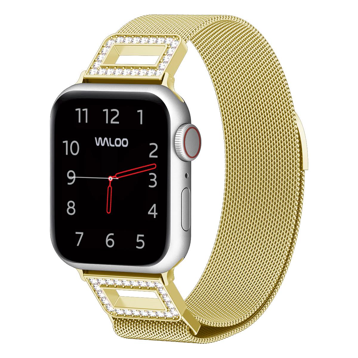 Waloo Diamond Magnetic Mesh Band For Apple Watch