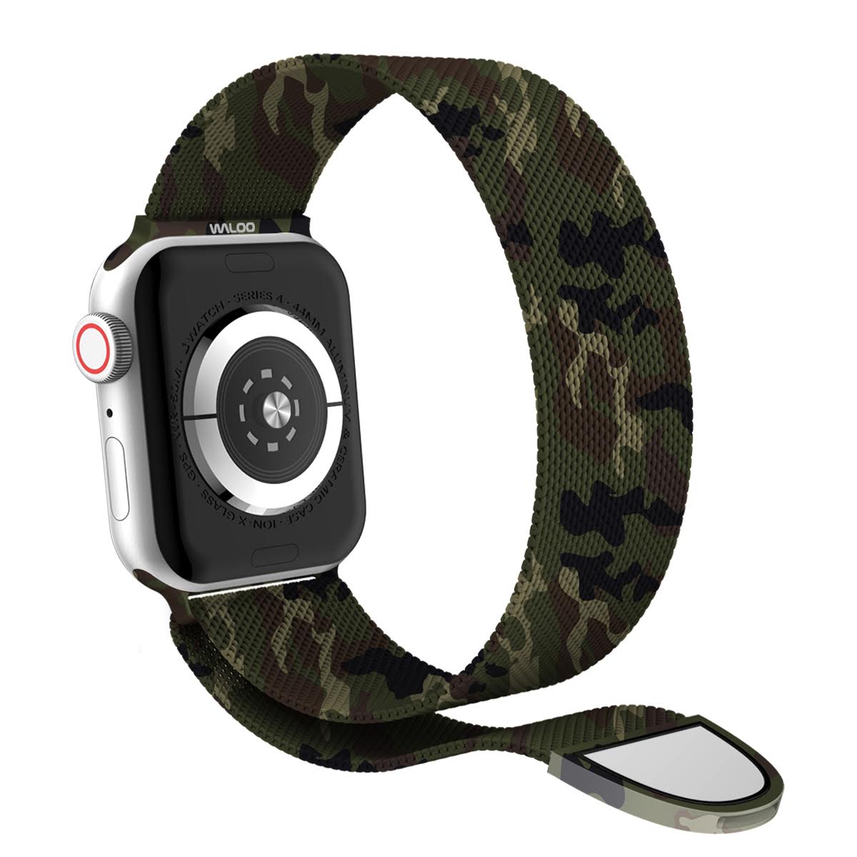 Waloo Camo Printed Magnetic Mesh Band For Apple Watch