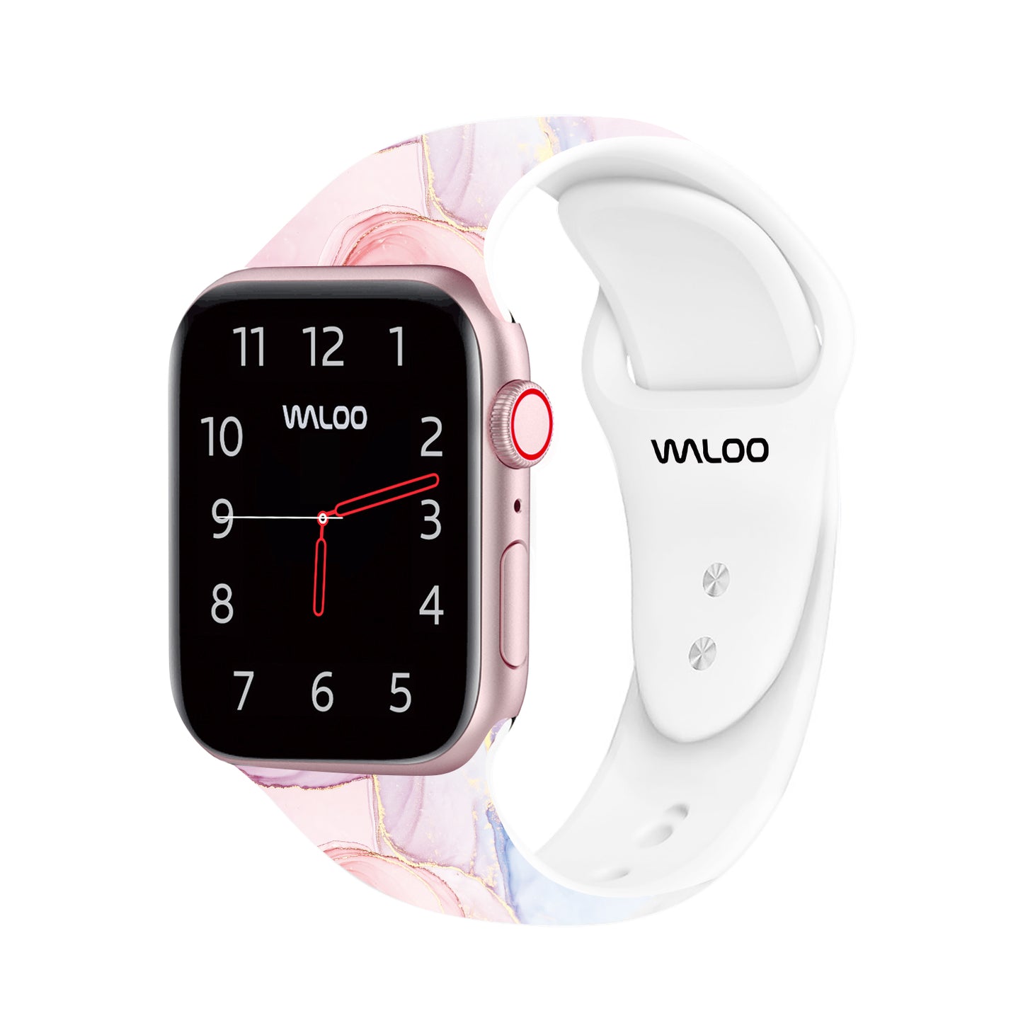 Waloo Marble Silicone Sport Band For Apple Watch