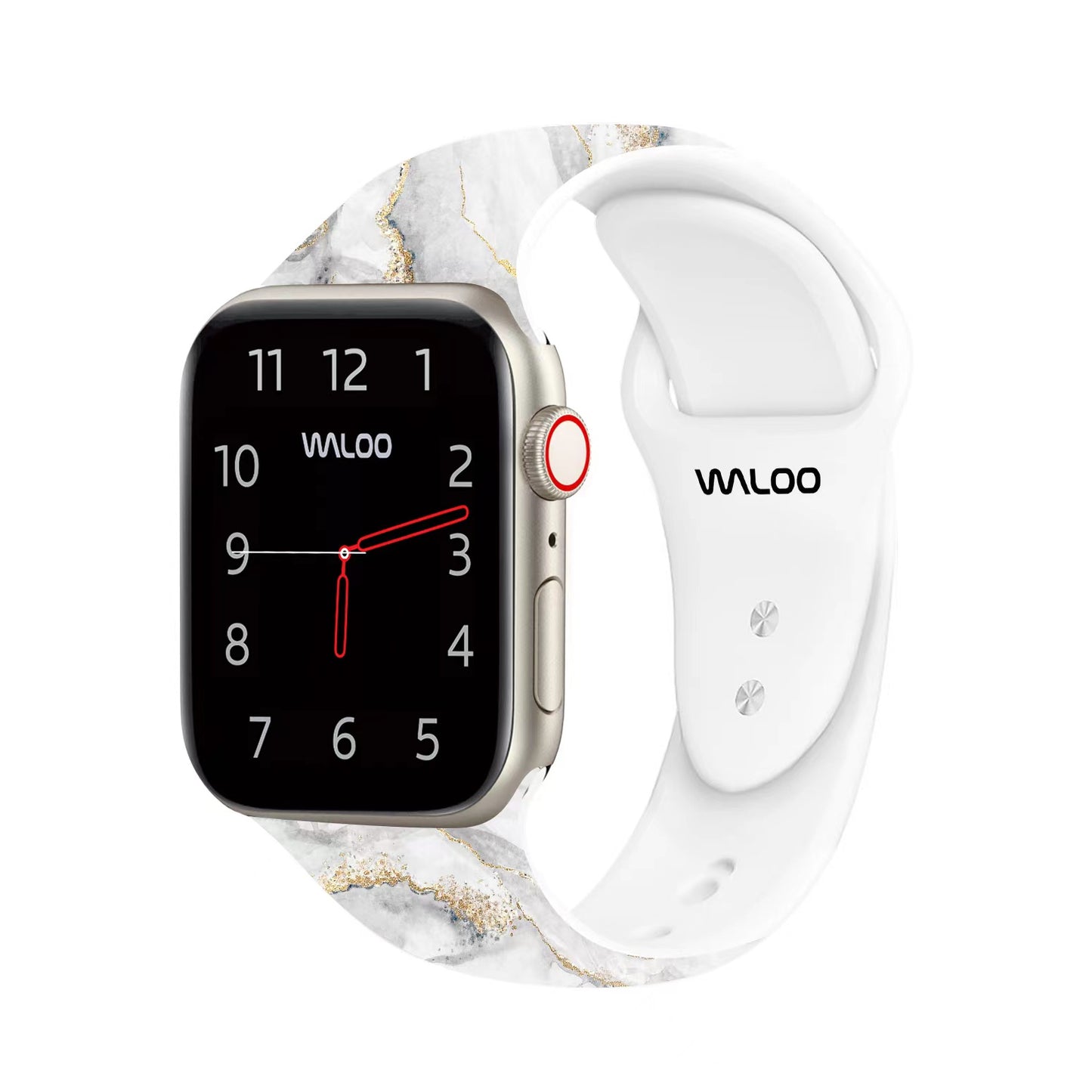 Waloo Marble Silicone Sport Band For Apple Watch