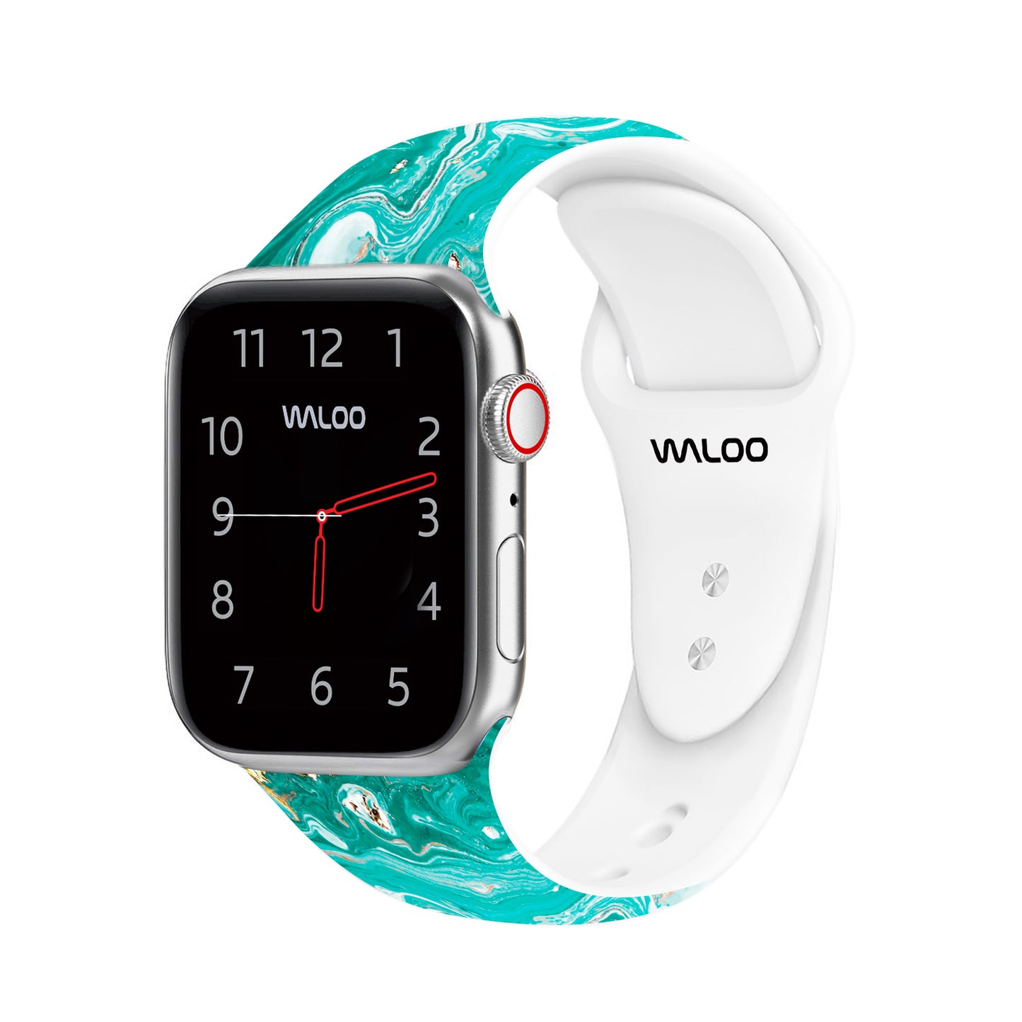Waloo Marble Silicone Sport Band For Apple Watch